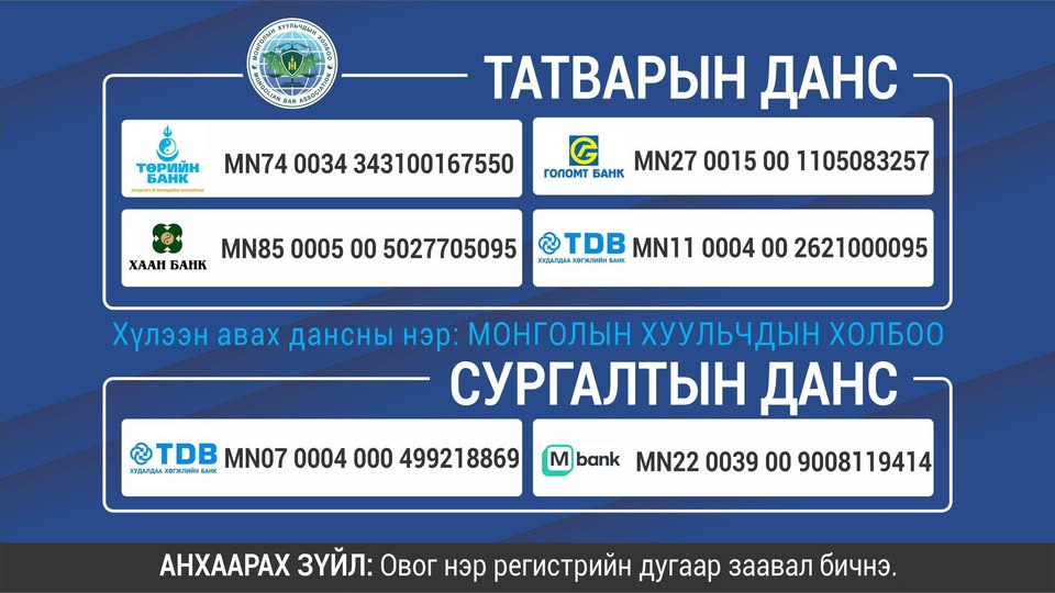 ХУУЛЬЧДЫН АНХААРАЛД